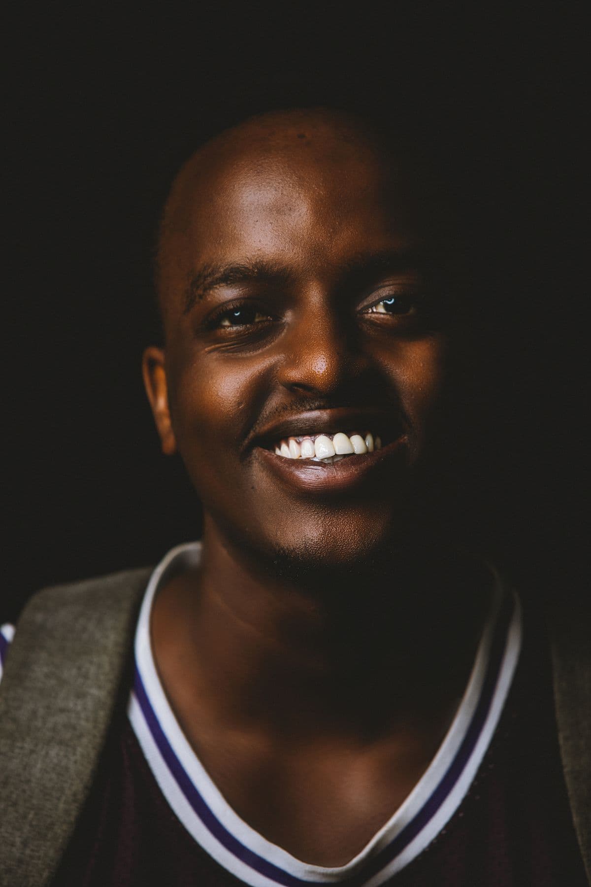 Portrait of a smiling delivery rider